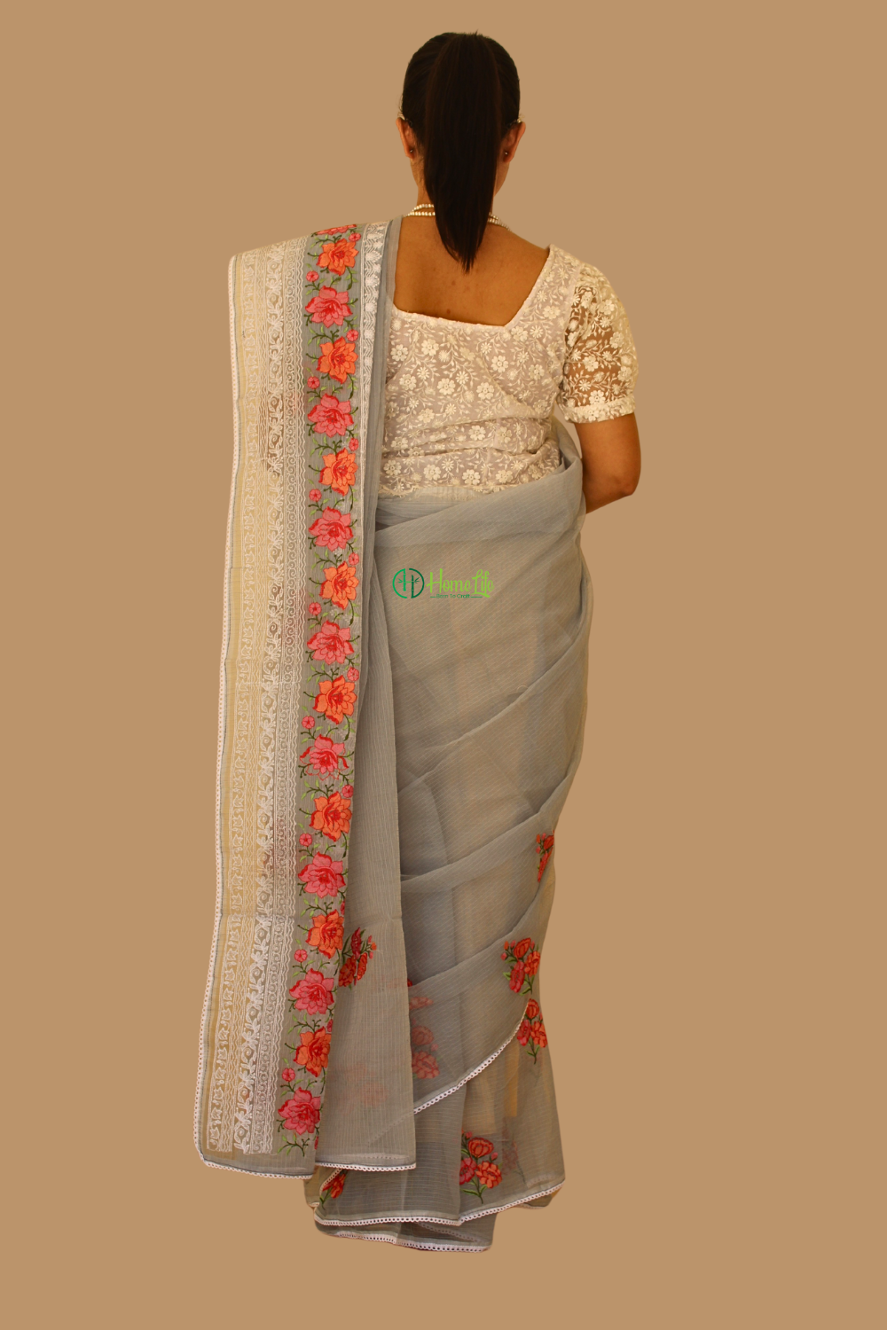Ambika Kota Doria Saree