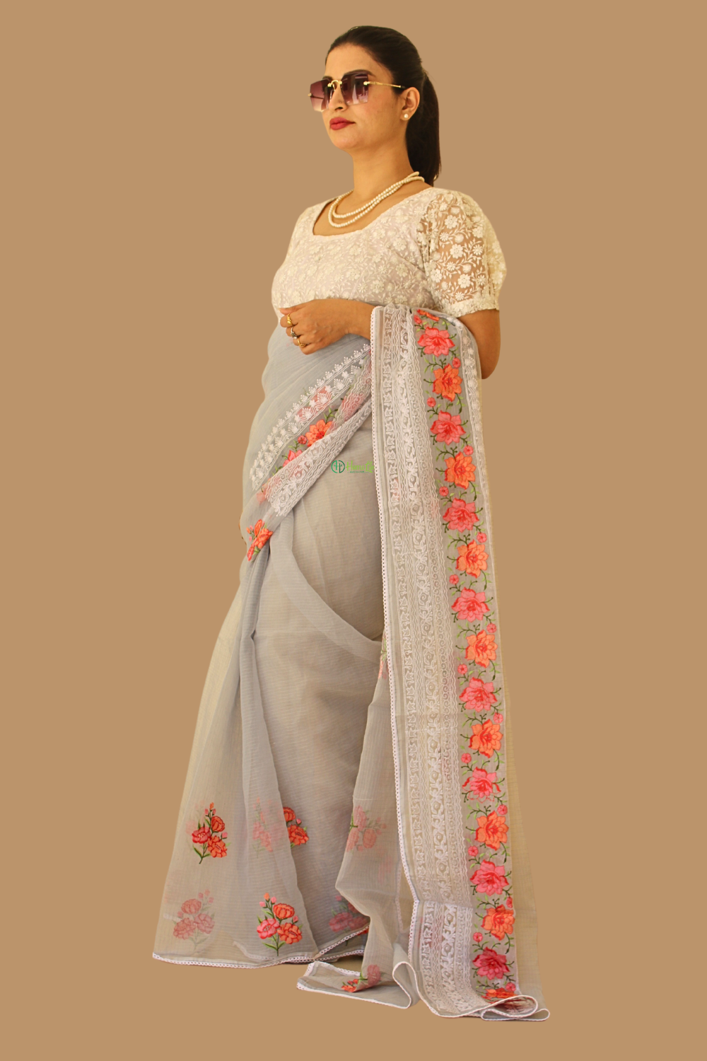 Ambika Kota Doria Saree