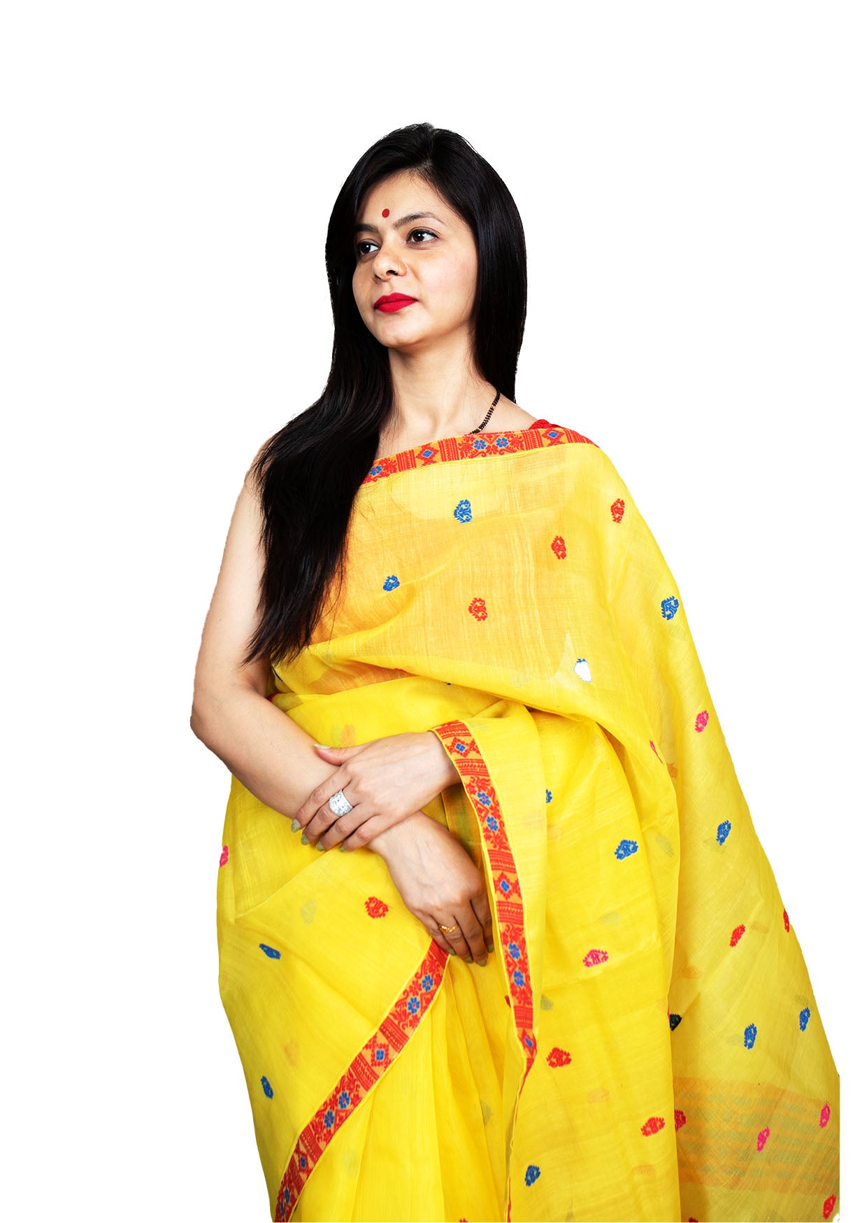 Dyed Nooni Silk Saree