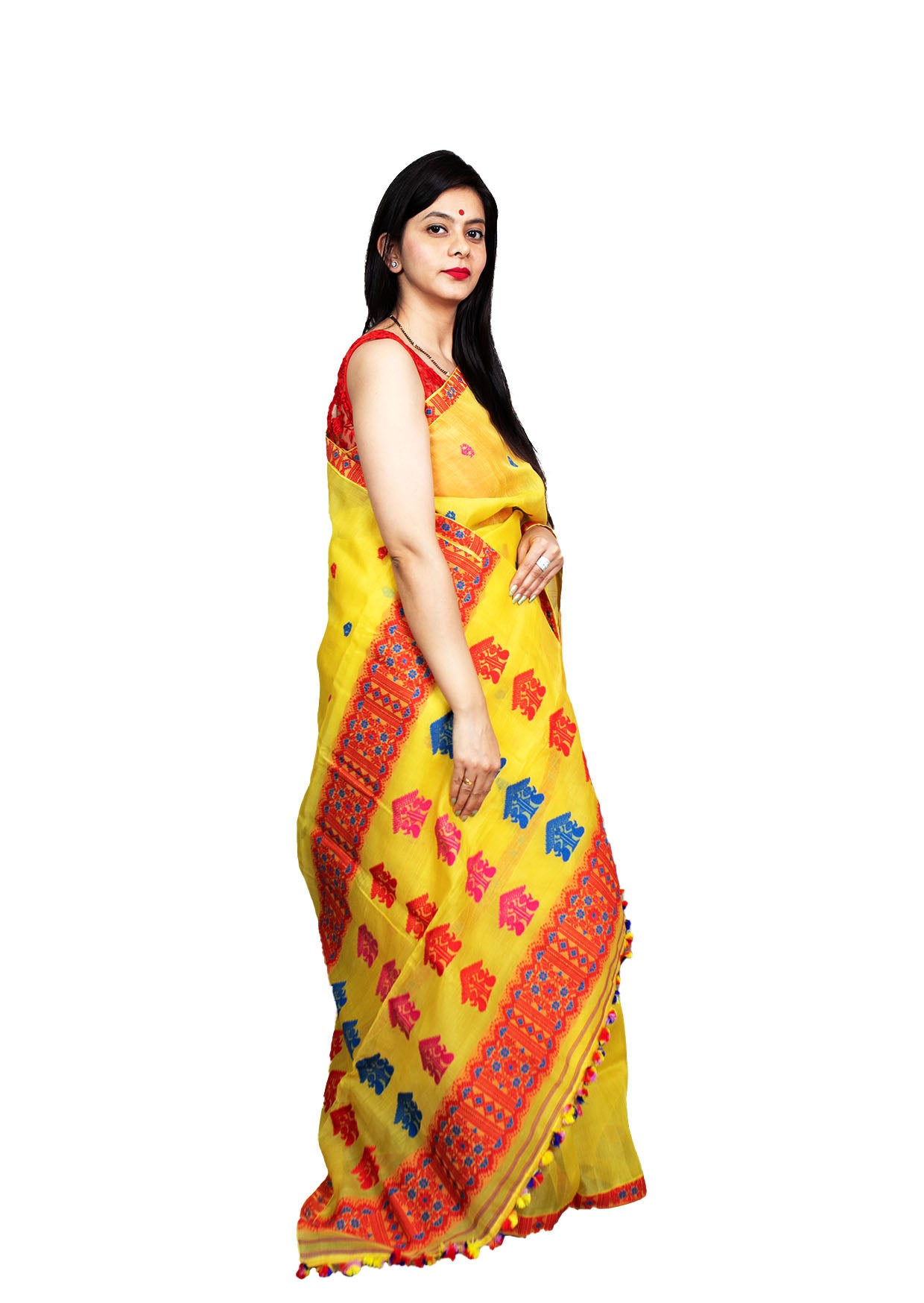 Dyed Nooni Silk Saree