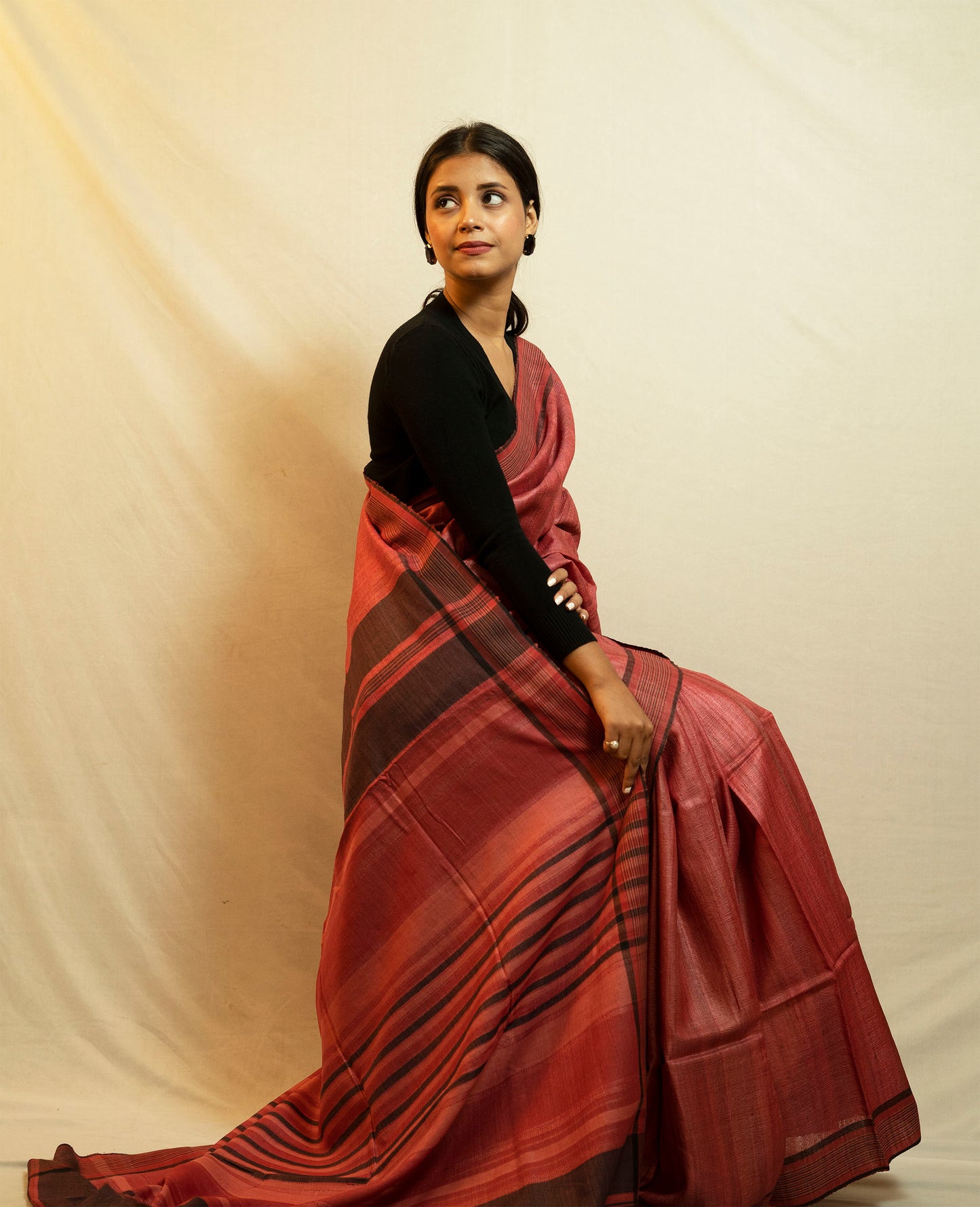 Tussar By Ghicha Silk Saree(Pale Purple)