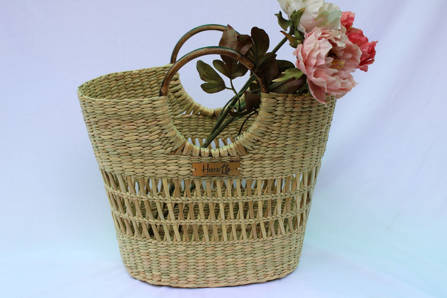 Shopping basket with cane handles