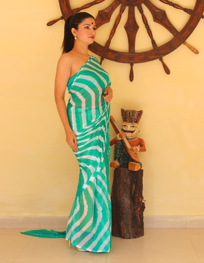 Persian Green Shiburi Saree