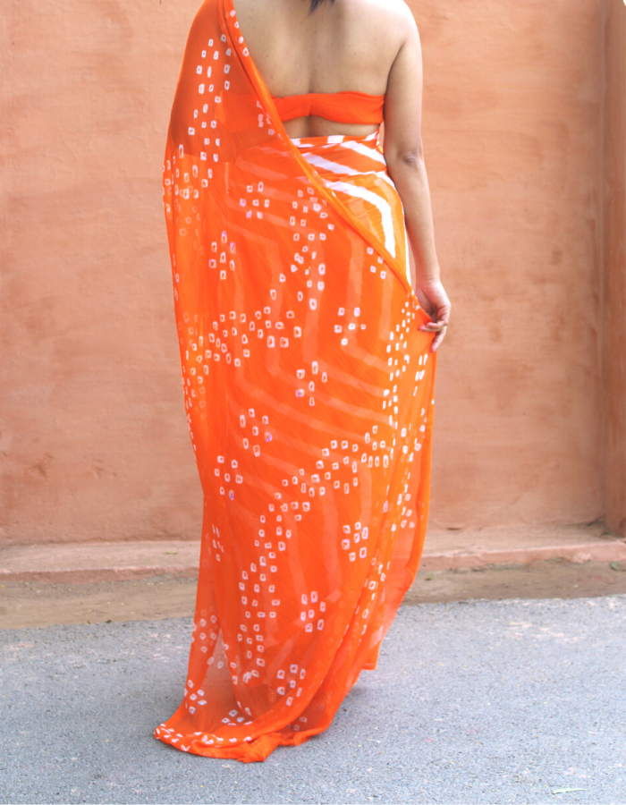 Shiburi orange Leheriya