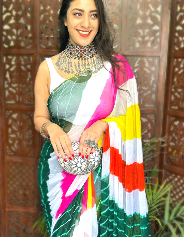 Rainbow Leheriya Green