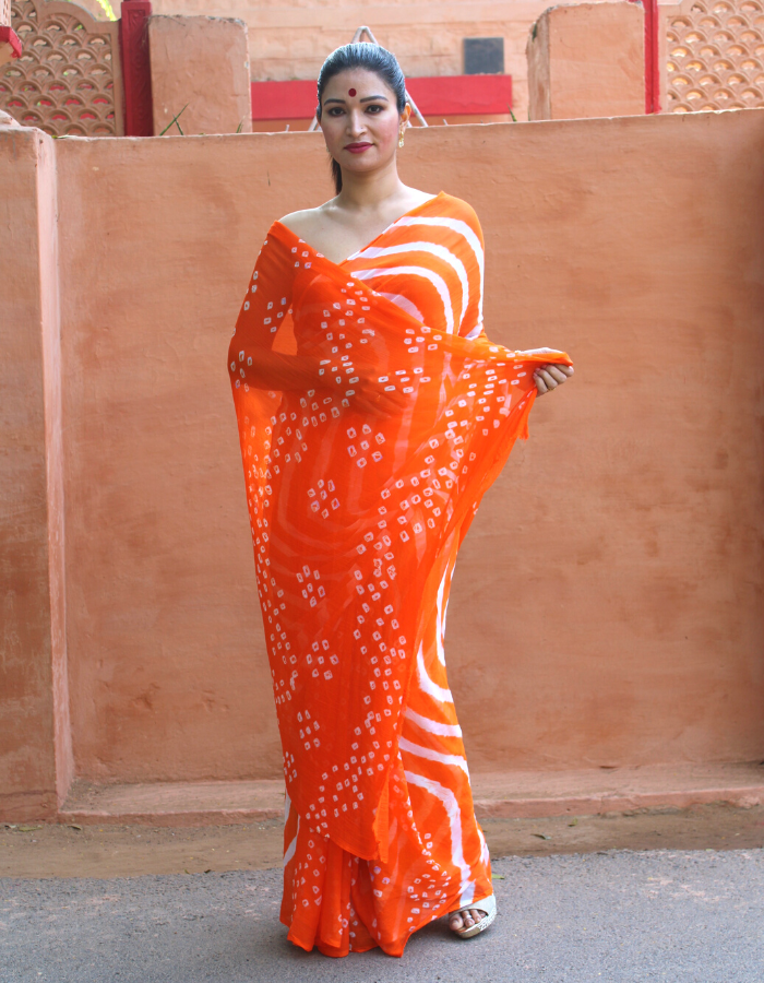 Shiburi orange Leheriya