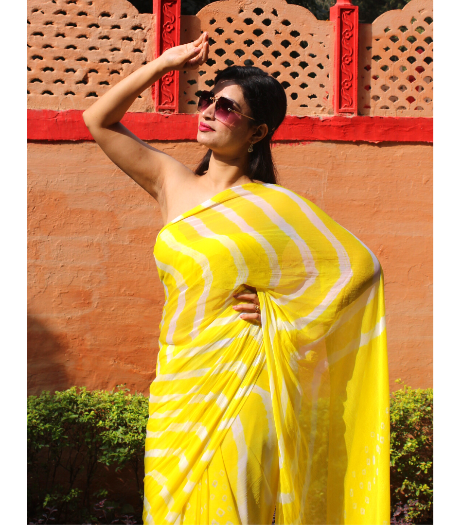 Shiburi Lemon yellow Leheriya
