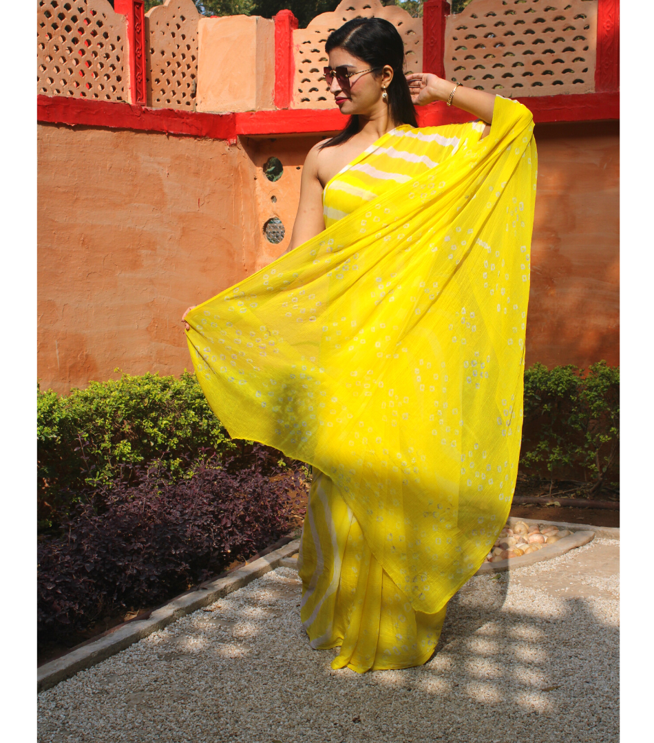 Shiburi Lemon yellow Leheriya