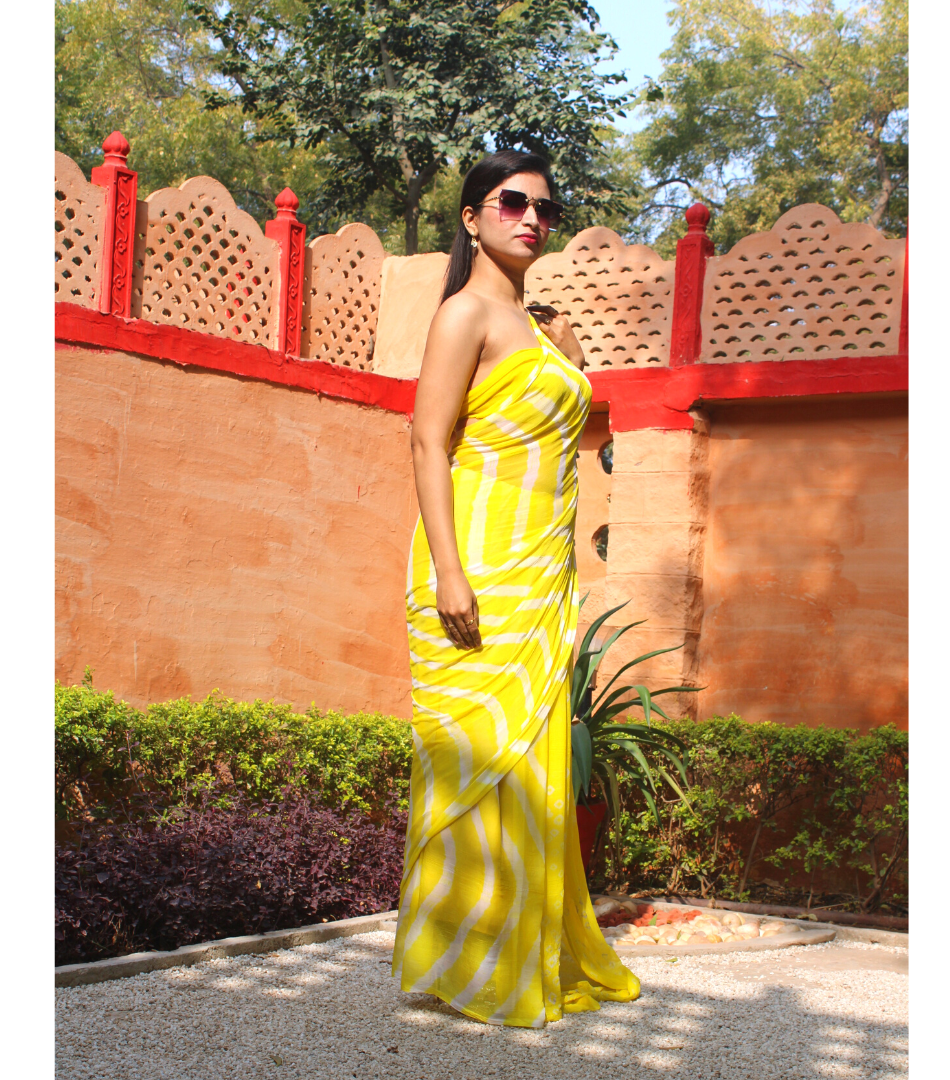 Shiburi Lemon yellow Leheriya