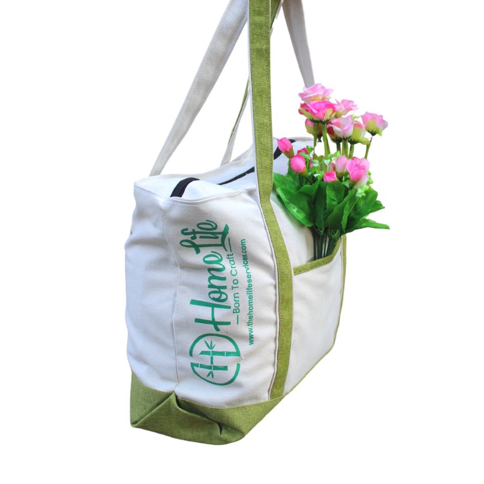 Green Canvas Tote Bag