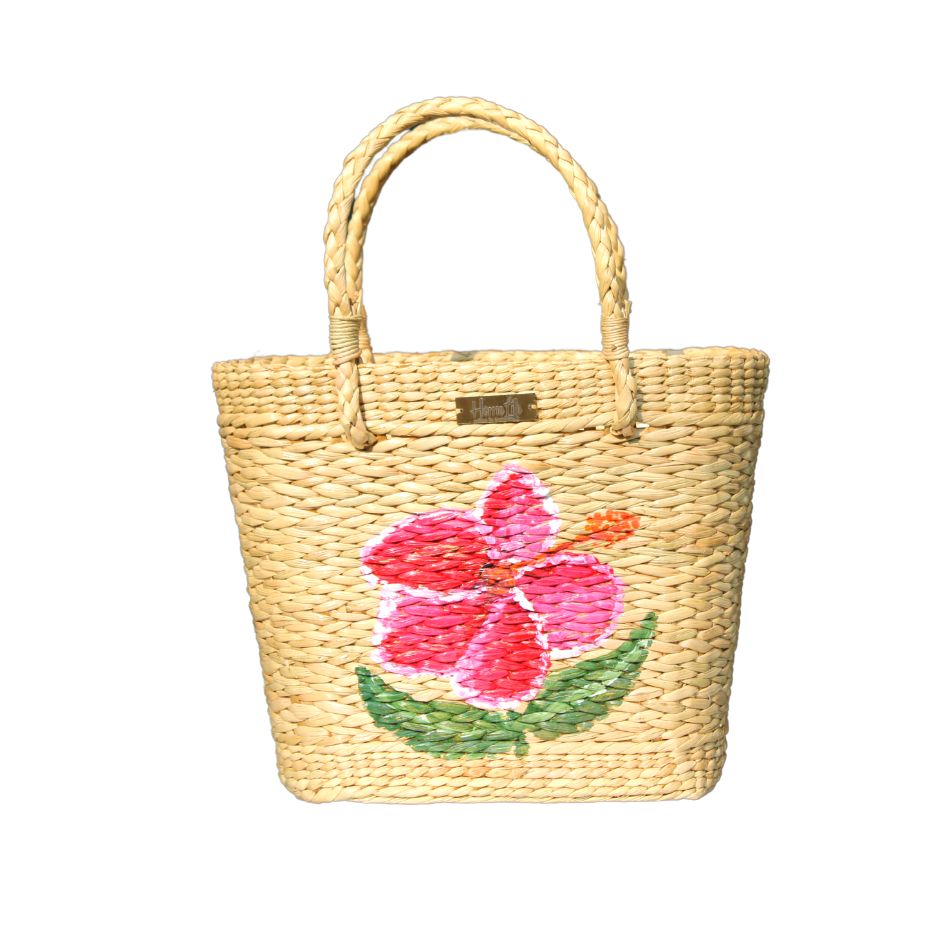 Pink Hibiscus Tote Bag