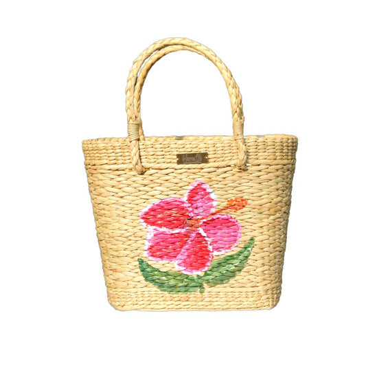 Pink Hibiscus Tote Bag