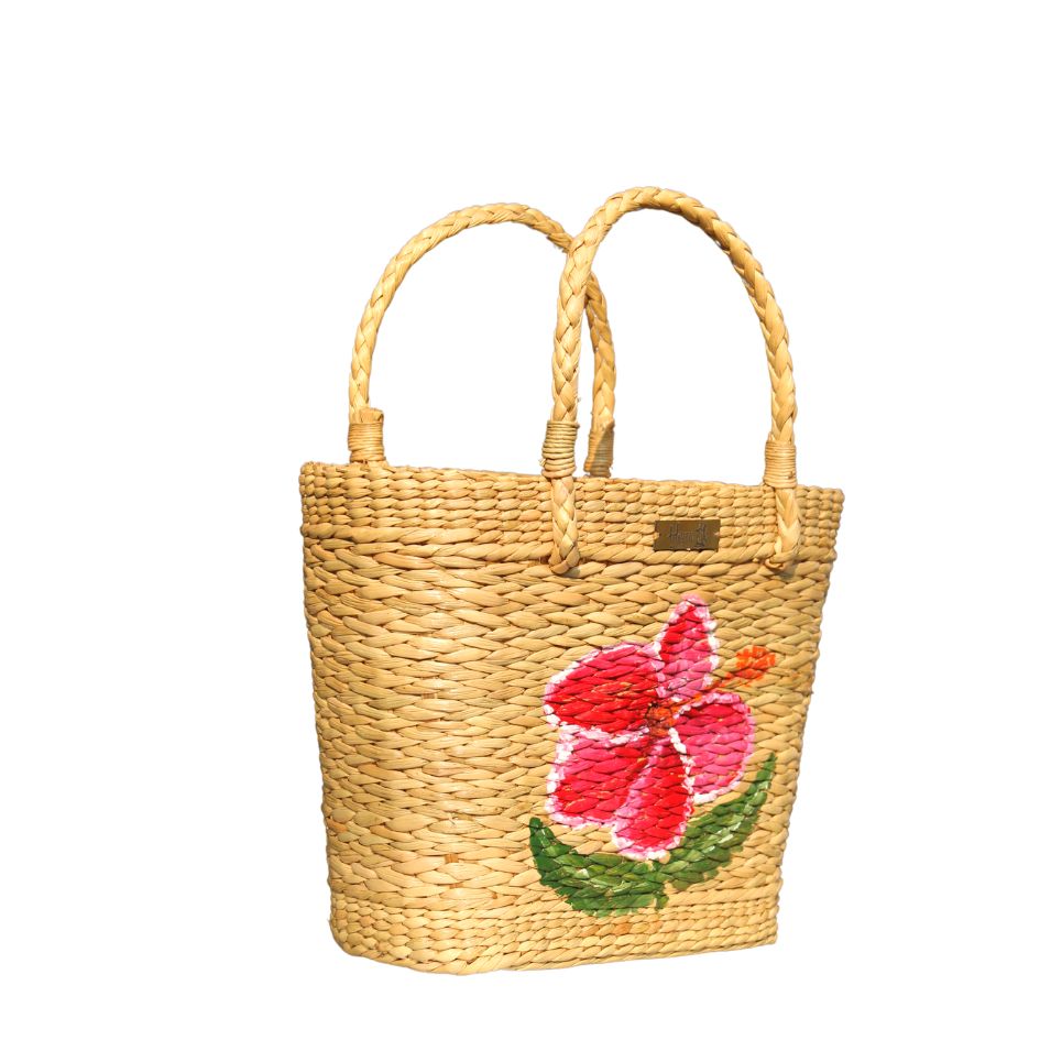 Pink Hibiscus Tote Bag