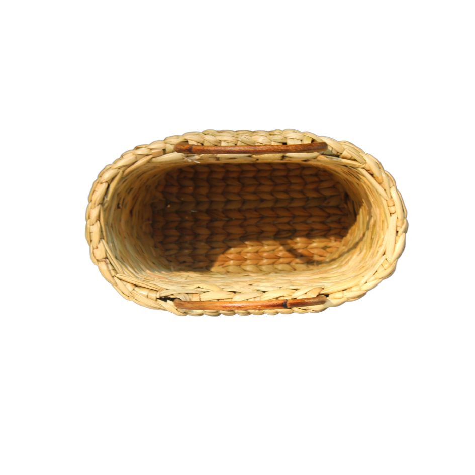 Bucket Basket with cane Handles