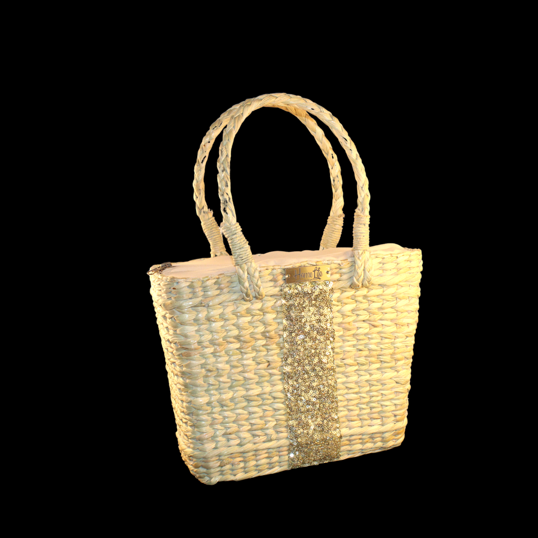 Golden Sequin hand bag