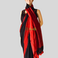 Black cotton saree with contrast border