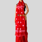 Red Jamdani Saree