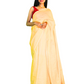 Light Cream Katha Saree