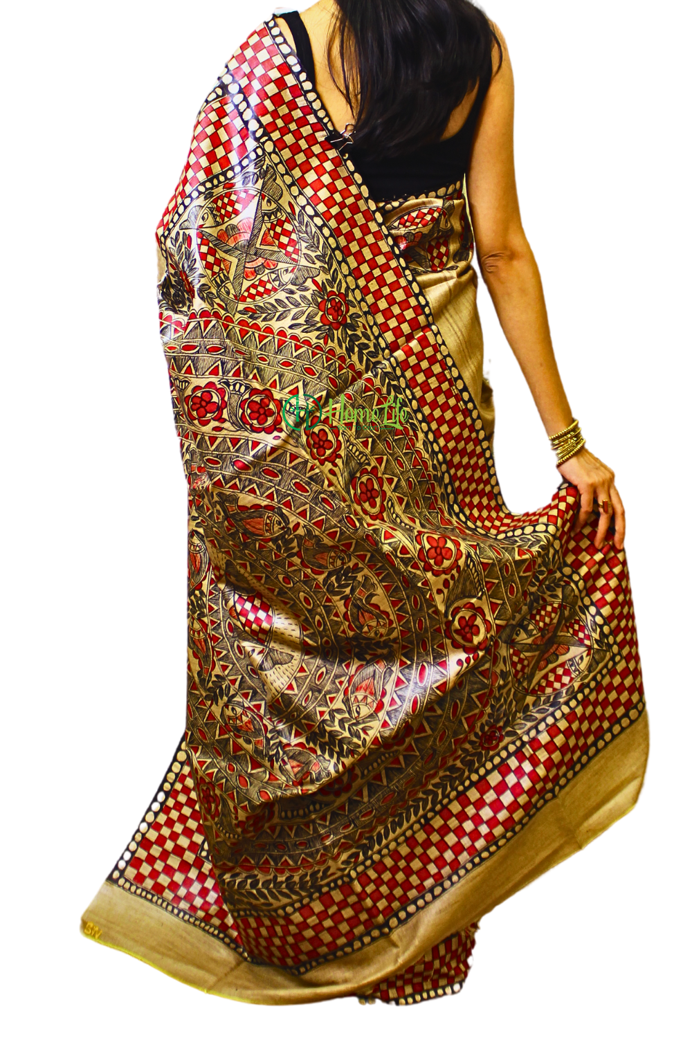 Nidhi Madhubani Hand Painted saree