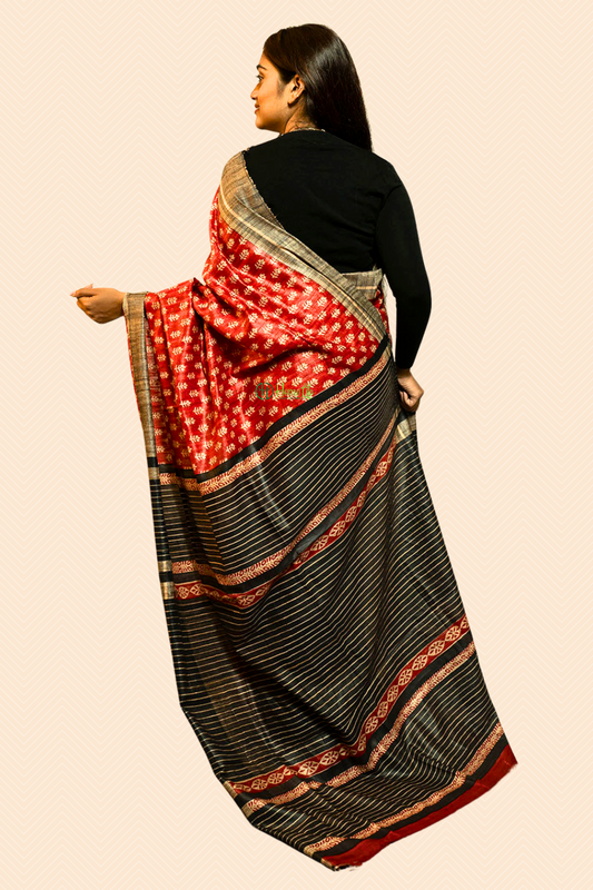 Ghicha Silk Saree, Tussar by Ghicha Silk Saree