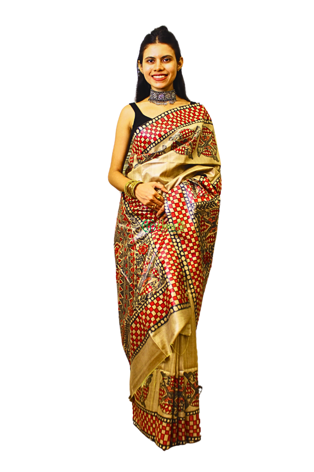 Nidhi Madhubani Hand Painted saree