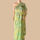 Pista green floral saree