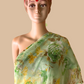 Pista green floral saree