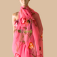 Ambika hand painted georgette saree