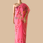 Ambika hand painted georgette saree