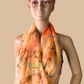 Apricot colour floral saree