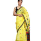 Dyed Nooni Silk Saree (Lemon Yellow)