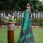 Tussar By Ghicha Silk Saree(green)