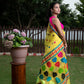 Yellow floral Nooni Silk Saree