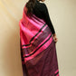 Hot pink Tussar By Ghicha Silk Saree
