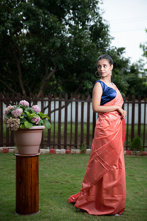 Orange Eri Saree