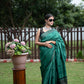 Tussar By Ghicha Silk Saree(green)