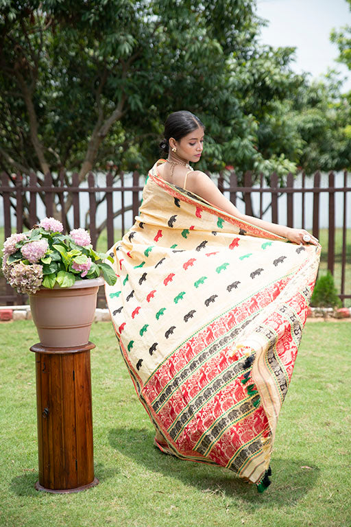 Handloom Kaziranga saree