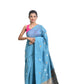 Assam handloom sky blue saree