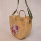 Handwoven U shaped embroidered Beach Bag with sling