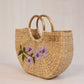 Handwoven U-shaped embroidered Beach Bag