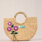 Handwoven U shaped embroidered bag