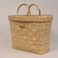 Hand Crafted tote bag with cane handles