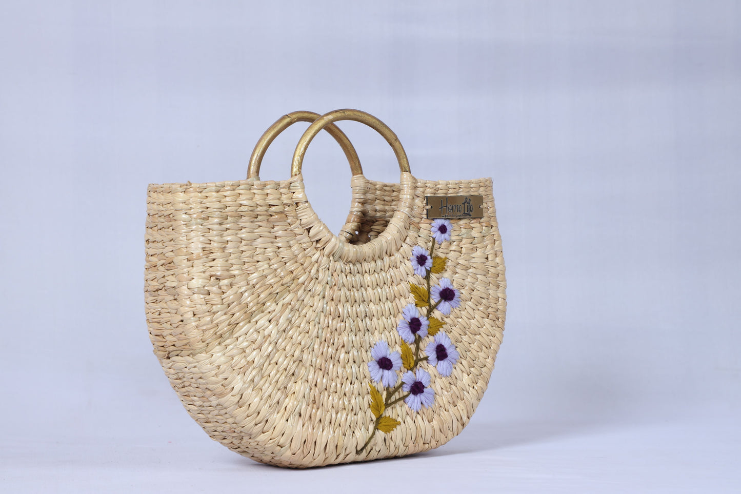 Handwoven embroidered Beach Bag