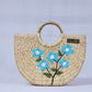 Handwoven U-shaped embroidered Bag