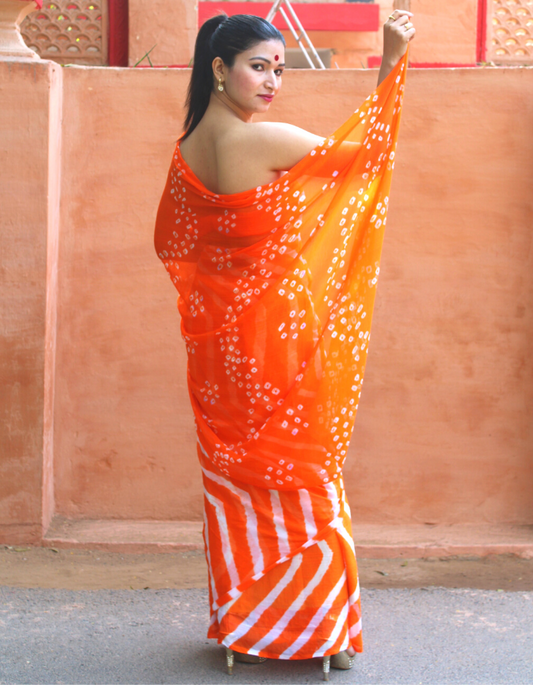 Shiburi orange Leheriya