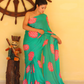 Bela Jade green Bandhej Saree