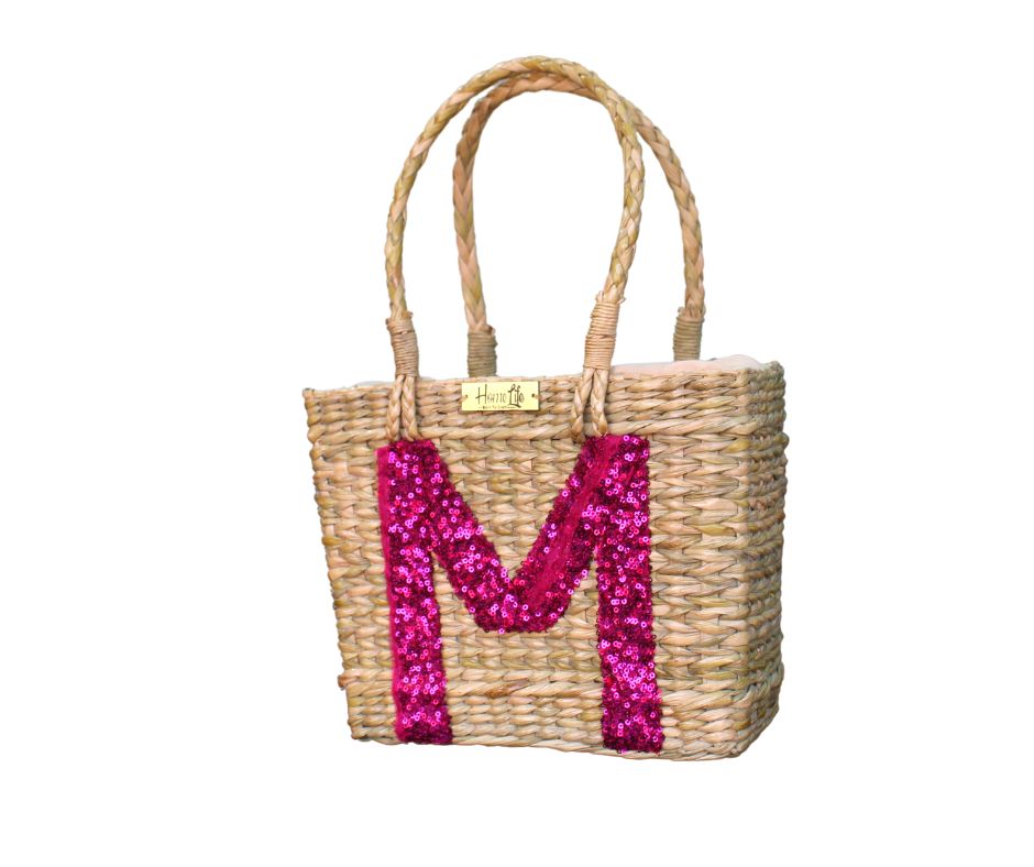 M sequin Handcrafted Bag