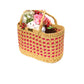 Multipurpose Handwoven Basket with Red colour