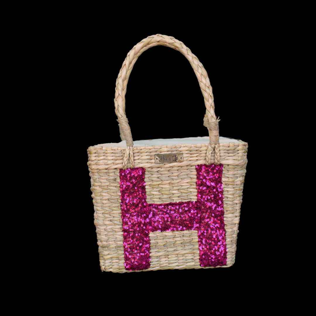 H hot Pink Sequin bag