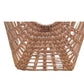 Handcrafted Shopping Basket with Cane Handles